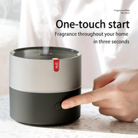Diffuseur ultrasonique rechargeable USB décoratif pour la maison avec éclairage LED, aromathérapie et humidificateur pour le yoga et la maison, garantie 1 an