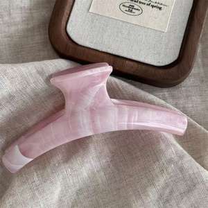 Nouvelles pinces à cheveux coréennes style encre lavée pour femmes, élégantes et décontractées, grandes pinces à cheveux en plastique antidérapantes pour queue de cheval - Product Image 6