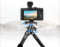Trépied professionnel en fibre de carbone pour appareil photo reflex numérique/SLR, kit de support léger, fixation rapide, trépied portable pour caméra vidéo numérique, rotule CNC