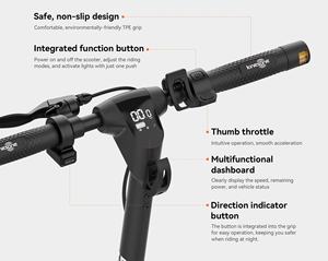 Patinete Eléctrico Inteligente Plegable KingSong KSE E1 para Adultos, Patinete Eléctrico de 8.5 Pulgadas con 350W de Potencia - Product Image 5