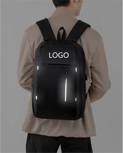 Sac à dos pour ordinateur portable décontracté et professionnel grande capacité pour hommes, personnalisable avec logo, en polyester avec fermeture éclair, style tendance – Ventes Flash - Product Image 4