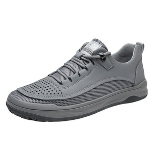 Zapatillas deportivas de malla transpirable para hombre, color gris caqui, con cordones, informales, para caminar y hacer deporte al aire libre - Product Image 5