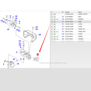 Các bộ phận ban đầu cho loader WA470-6 WA500-8 bật đèn tín hiệu 424-06-43221 - Product Image 6