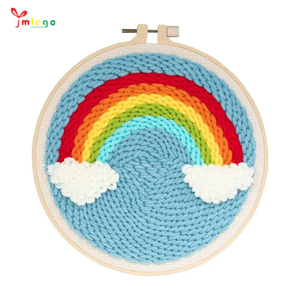 Punch Needle Embroidery Kit DIY Handmade Cross Stitch Product for Adults Sewing & Weaving Toy for Home Decoration