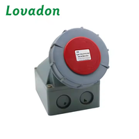 Yüksek Kaliteli LOVADON IEC 60309 125Amp Endüstriyel IP67 4Pin Su Geçirmez Fiş Soketi CE Dişi 380-415V 3P+E ABD Standardı