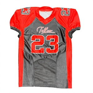 Individuelles Design Logo Basketball Fußball Trikot Unisex Sportbekleidung Boxy American Football Trikot Kurz Schnelltrocknend 100% Polyester - Product Image 3