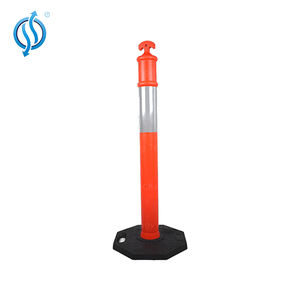 Poste delineador de goma, accesorio rojo de alta resistencia, 6kg/8kg/12kg, 1100mm, ttop PE - Product Image 2