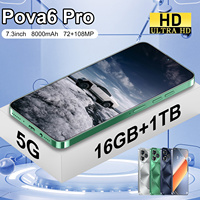 Pova 6 Pro, 16GB RAM, 1TB ROM, Modo Nocturno, Carga Rápida, Bajo Precio para Sudamérica, Resistente a Salpicaduras, Teléfono Celular con USB Tipo-C