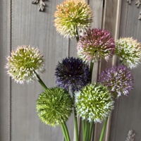Fleur artificielle d'oignon KW-F172 à tige unique, en plastique, pour arrangement floral et décoration de mariage
