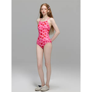 Traje de Baño de Una Pieza Estilo Triángulo Profesional para Niñas, Marca Factory Princess, Ideal para Piscina y Aguas Termales - Product Image 4