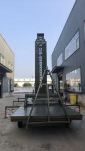 Torre telescópica de elevación de luz Led portátil eléctrica hidráulica de aleación de aluminio cuadrangular de 18m - Product Image 4