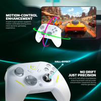 Fantech WGP18 Pengontrol Game Nirkabel Hall Effect 2.4G BT Berkabel, Dapat Diprogram, dengan Dock Pengisian Daya, Gamepad untuk PC, Switch, PS, Android, IOS