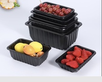 Scellable PP PET Plastique Jetable Alimentaire Plateau Conteneur Blister Emballage Fruits Viande Légumes Porc Steak Tofu Nouilles Biscuits