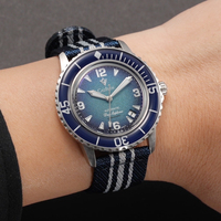 CADISEN 8239 mode quotidien hommes montre à remontage automatique bracelet en toile étanche décontracté Cool mâle automatique mécanique montre cadeau