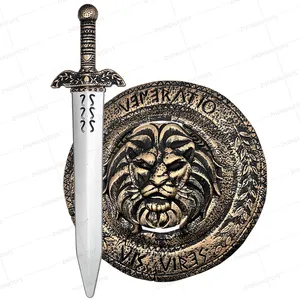 Children Cosplay Anime Show Toy Weapons Kids Game Lionheart Shield Armor Viking Sword Shield Set