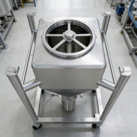 Cuve de stockage IBC en acier inoxydable 316 de 10 000 L, de qualité alimentaire, sur mesure, pour fermentation, mélange cosmétique, à pression, automatique, ISO