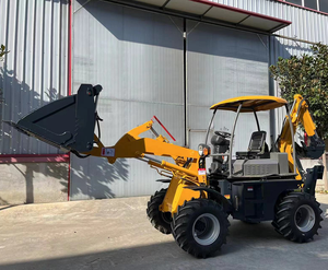 Minicargadoras de ruedas con certificado CE para granja, 1 tonelada, 2 toneladas y 3 toneladas, MINICARGADORA frontal, accesorio de cubo, bomba de accionamiento, componentes de núcleo a la venta - Product Image 2