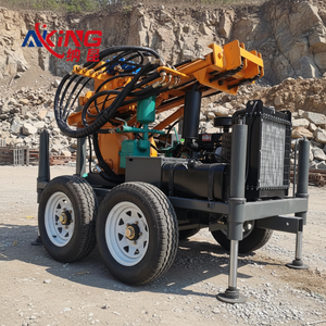 แท่นขุดเจาะบ่อน้ำขนาดเล็กยอดนิยม แท่นขุดเจาะไฮดรอลิกยกสูง 230 เมตร อุปกรณ์ขุดเจาะแบบพกพา - Product Image 1