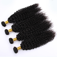 Extensions de Cheveux Vierges Brésiliens Remy Bouclés Jerry, Tissage Double Trame, 100% Cheveux Naturels, Prix d'Usine en Gros