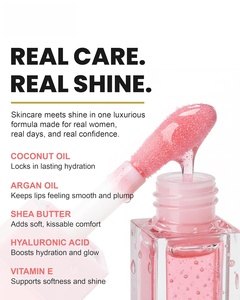 Square Clear LipglossEmpty <b>Lip</b> <b>Gloss</b> Tube High Quality Plastic Liquid Lipstick Container - Product Image 5