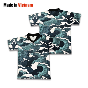 เสื้อฟุตบอลแขนสั้นพิมพ์ลายดิจิตอลแบบระเหิดคุณภาพสูงสไตล์เรโทร ระบายอากาศได้ดี เหมาะสำหรับฤดูร้อน ชุดฟุตบอลพรีเมียม 100% - Product Image 1