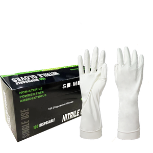 2024 superventas cocina tatuaje pelo <span class=keywords><strong>uñas</strong></span> salón de belleza 12 pulgadas Negro Azul blanco rosa púrpura verde guantes de nitrilo desechables - Product Image 6