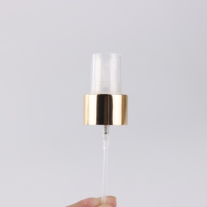 Pulverizador de perfume cosmético com bomba de névoa de alumínio anodizado ouro 24/410 - Product Image 2