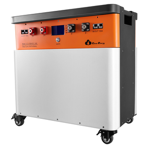 Baterías de Almacenamiento de Energía Solar LiFePO4 de 51.2V 180Ah con Ruedas, Portátiles para Exteriores, para Autos, Barcos y Electrodomésticos CL48-180 - Product Image 1