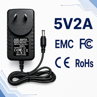Adaptateur secteur AC/DC 5V 2A 2000mA à haute stabilité, chargeur à découpage, spécifications personnalisables pour commutateur réseau