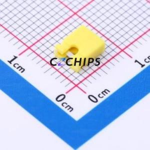 KH-2.54TXM-H6.0-Y Shorting Cap / Jumper Cap P=2.54mm Connector ( Pitch: 2.54mm )( Open Top / Closed Top: Open Top Type ) - Product Image 2