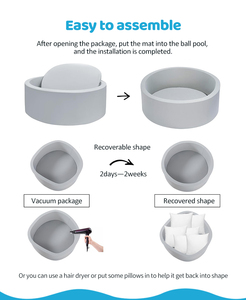 <span class=keywords><strong>Piscine</strong></span> à balles en mousse écologique de haute qualité pour aire de jeux pour enfants <span class=keywords><strong>piscine</strong></span> à balles intérieure détachable pour bébé - Product Image 5