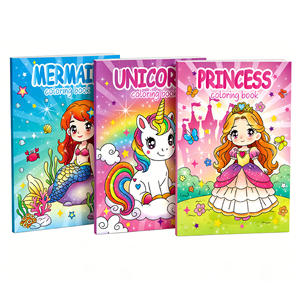 Libro de <span class=keywords><strong>Colorear</strong></span> Infantil de Dibujos Animados, Sirena Flash, 48 Páginas, Niña Unicornio, Caballo Arcoíris, Papel Offset, Hecho en China, Producto Nuevo - Product Image 5