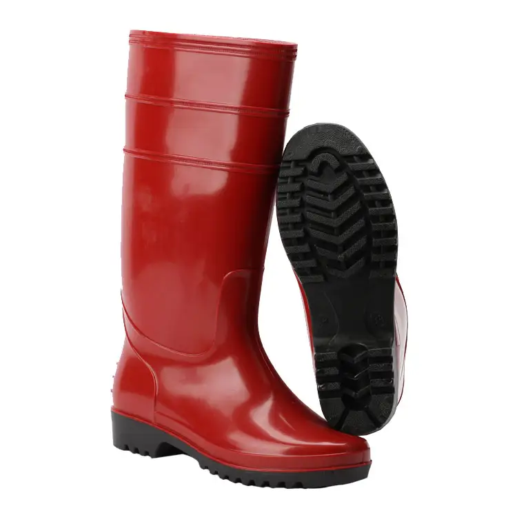 Botas de chuva impermeáveis de pvc, sapatos à prova d'água para trabalho, pvcpvc, atacado de fábrica