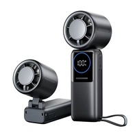 Nouveau mini ventilateur portable USB haute capacité avec fonction de refroidissement par glace, contrôle de vitesse progressif, autonomie de 12 heures, 5V