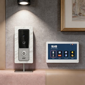 Interphone vidéo à déverrouillage rapide par carte de sécurité commerciale pour immeubles d'appartements - Product Image 1