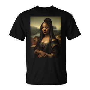 Camiseta Afroamericana Mona Lisa, Celebración del Mes de la Historia Negra, Ropa Promocional de Primera Calidad - Product Image 2