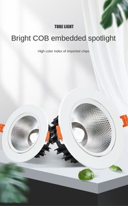 LED Spotlight COB <b>Downlight</b> Adjustable Project Showroom Home Anti Glare Spot Light LED Recessed <b>Downlight</b> Spotlight - Product Image 6