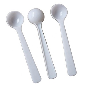 Small 1gram/<strong>2ml</strong> White Plastic <strong>Measuring</strong> <strong>Spoon</strong> PP Material Independent Package for Salty Foods 1g Plastic <strong>Spoon</strong> in OPP Bag - Product Image 2
