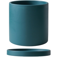 Pots de fleurs en céramique terracotta pour plantes succulentes et cactus, avec soucoupe perméable à l'eau, style moderne et épuré, pour intérieur/extérieur