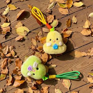 HECION Porte-clés en peluche poulet mignon pour prendre des photos, adorable pendentif de sac à dos, cadeau tendance pour les meilleurs <span class=keywords><strong>amis</strong></span>, article de boutique - Product Image 5