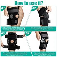 Attelle de Genou en Néoprène Réglable ROM pour Arthrite Articulaire à Charnière