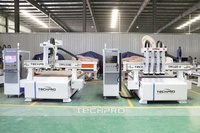 Abordable rentable multi-tête bois CNC routeur 3 axes CNC routeur MDF coupe en bois meubles porte fabrication