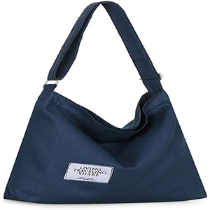 Bestseller Baumwoll Canvas Umhängetasche mit bedrucktem Logo Canvas Einkaufstasche mit Reiß verschluss für Frauen benutzer definierte Einkaufstaschen - Product Image 5