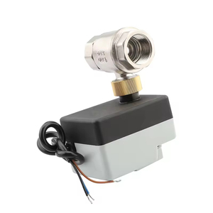 Vanne à boisseau sphérique motorisée en acier inoxydable 304 certifiée CE, DN15-DN25, 2 voies, 3 fils, pour le contrôle de l'eau CVC - Product Image 2