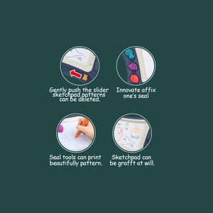 折りたたみ式絵画描画イーゼルキッズライティングボード学習おもちゃ子供カラフルな消去可能な描画ボードおもちゃ - Product Image 2