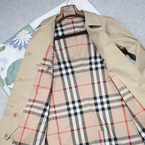 Trench-coat unisexe classique kaki, style britannique, coupe-vent, imperméable, mi-long, doublure à carreaux - Product Image 6