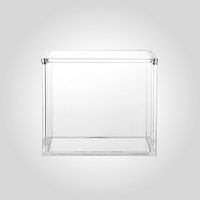 Boîtes de rangement ETB en acrylique personnalisées en gros, design carré classique, première édition, pour cartes renforcées