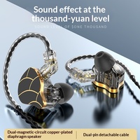 Nouveaux écouteurs intra-auriculaires filaires de sport avec crochets d'oreille, suppression du bruit, basses profondes Hi-Fi, micro intégré et commandes intégrées pour la course à pied