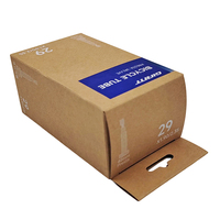 Boîte suspendue pliante en papier kraft recyclé imprimé sur mesure Boîtes d'emballage au détail laminées mates pour pièces de quincaillerie de vélo