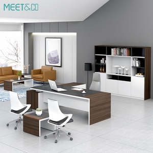 Premium Modern Executive Office Desk Luxury L-Shape Wooden Furniture Convertible & Extendable CE Certified for CEOs Bosses - Product Image 2